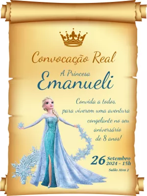 Frozen birthday invitation