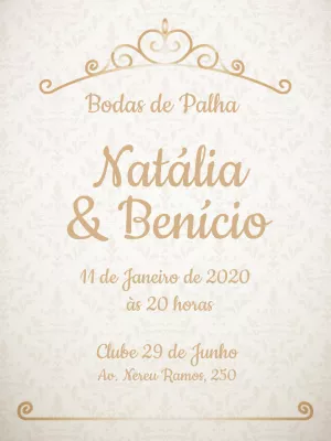 Convite online para bodas