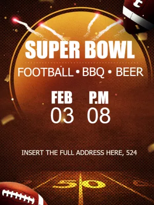 Convite Super Bowl