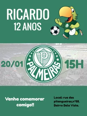 Convite on line para editar palmeiras