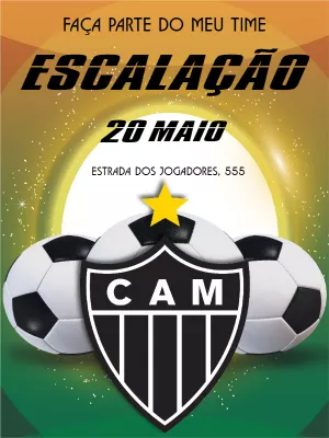 Convite online para editar Atlético Mineiro Edite Online