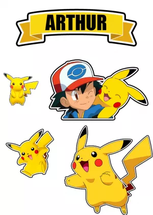 Topo de Bolo – Pikachu