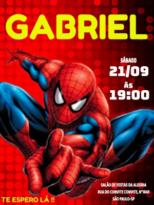 Convite Digital Animado Homem Aranha on Vimeo