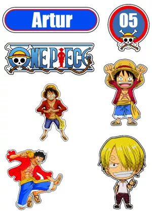 Topo de bolo One Piece