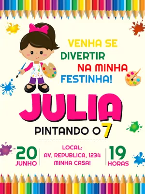 Fazendo a Minha Festa!: Imagens Pintando o 7!