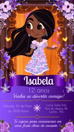 Isabela Encanto birthday invitation