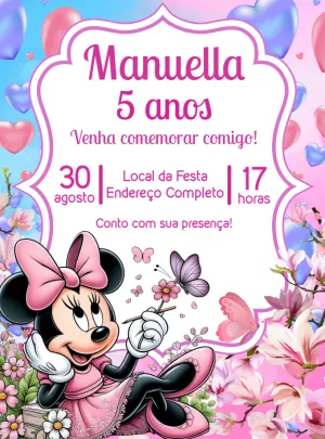 Minnie Mouse Birthday Invitation