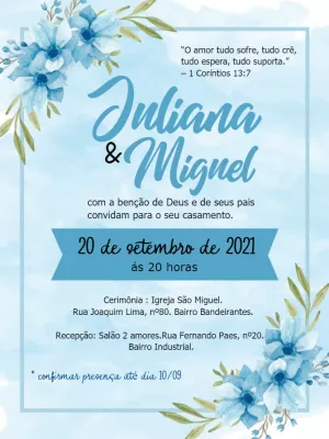 convite casamento Edite Online