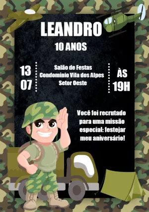 Convite Virtual - Exército