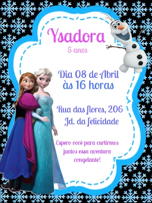 Frozen birthday invitation