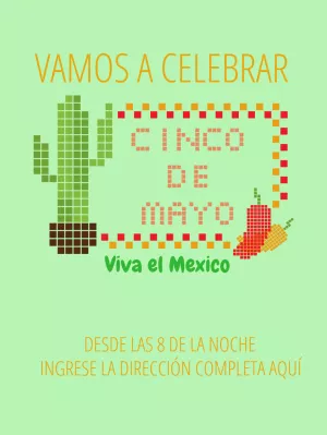 Invitacion Cinco de mayo