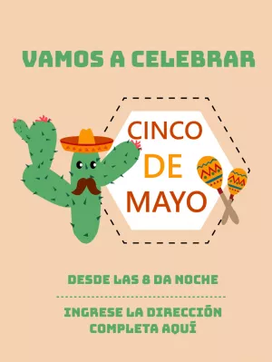 Invitacion Cinco de mayo