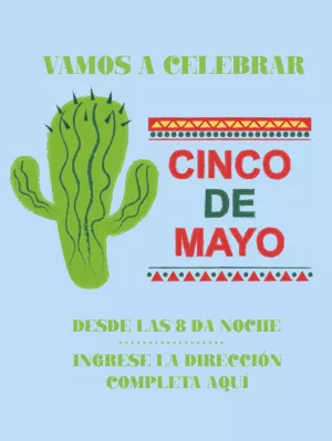 Invitacion Cinco de mayo