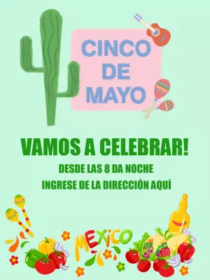 Invitacion Cinco de mayo