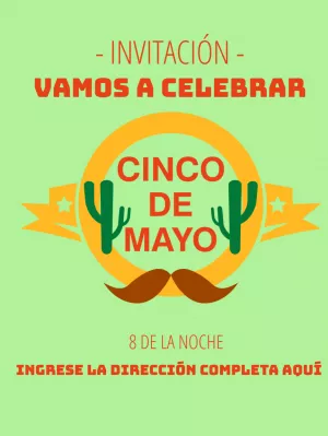 Invitacion Cinco de mayo