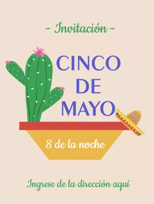 Invitacion Cinco de mayo