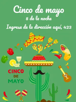 Invitacion Cinco de mayo