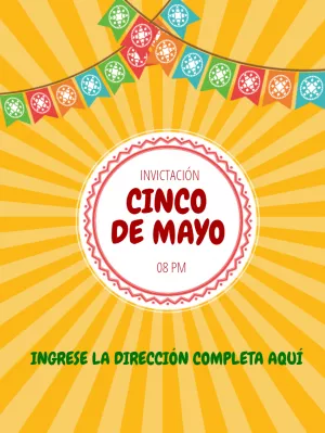 Invitacion Cinco de mayo