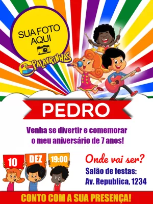 Grátis - Fazer convite online convite digital aniversário 3