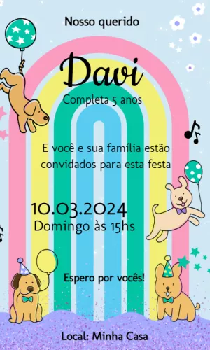 Dog Birthday Invitation