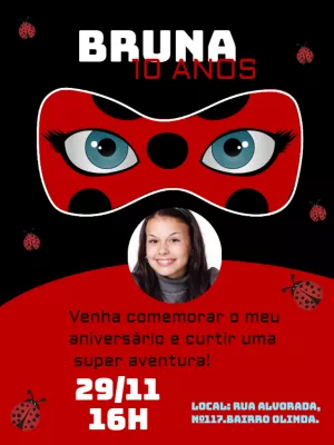 Topo de Bolo para Imprimir Ladybug - Edite grátis com nosso editor online