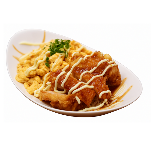 Fried Chicken Over Rice -SOY GARLIC | 소이갈릭 치킨 오버라이스
