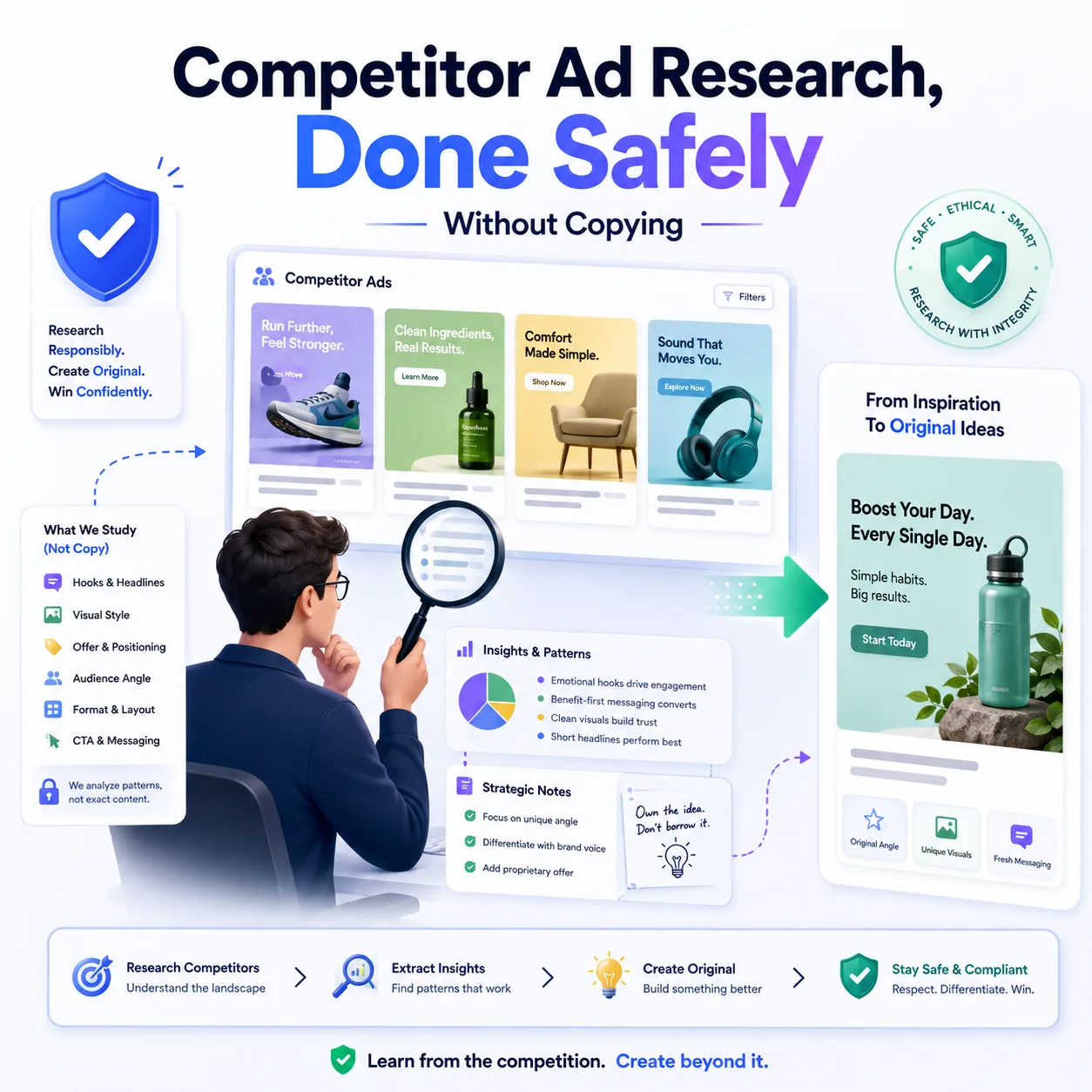 Competitor Ad Research, Done Safely (Without Copying)