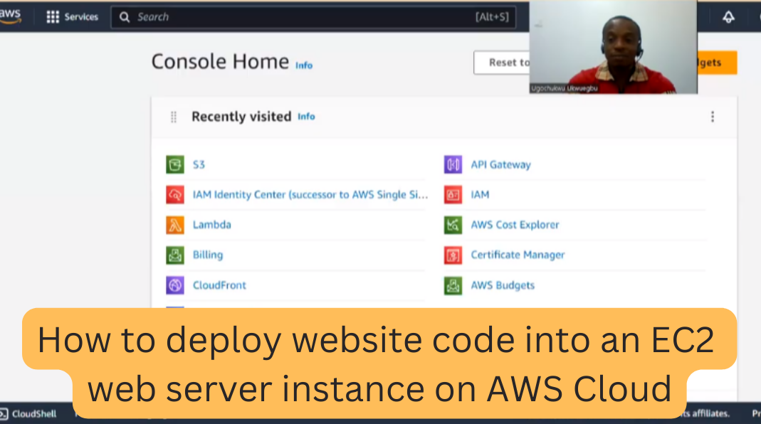 How to deploy website code into an EC2 instance