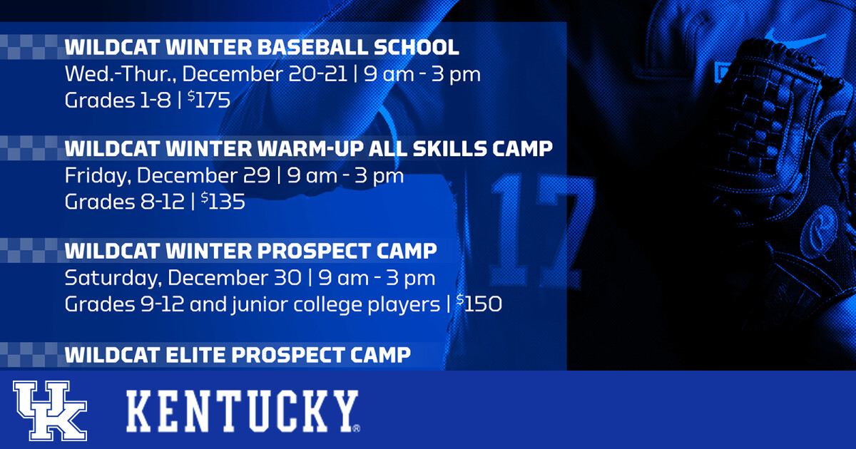 Kentucky Baseball Winter Camps UK Athletics