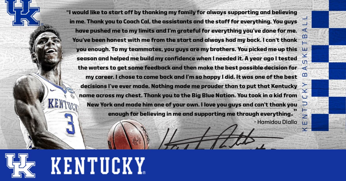 Kentucky's Hamidou Diallo declares for the NBA Draft