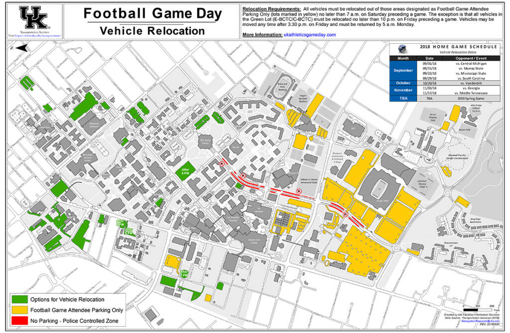 Football Parking Map
