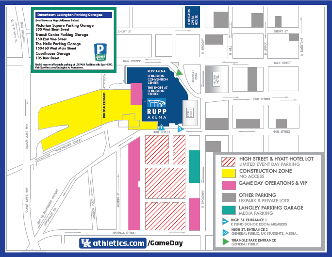 Rupp Arena Entrances Parking