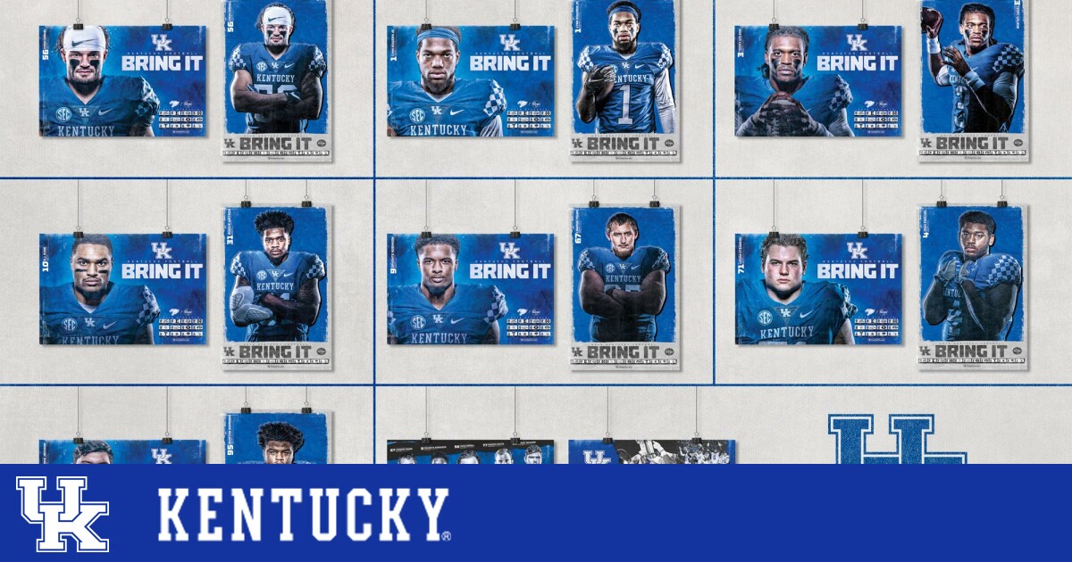 Kentucky Football Schedule Posters, Presented by Kroger, Unveiled UK