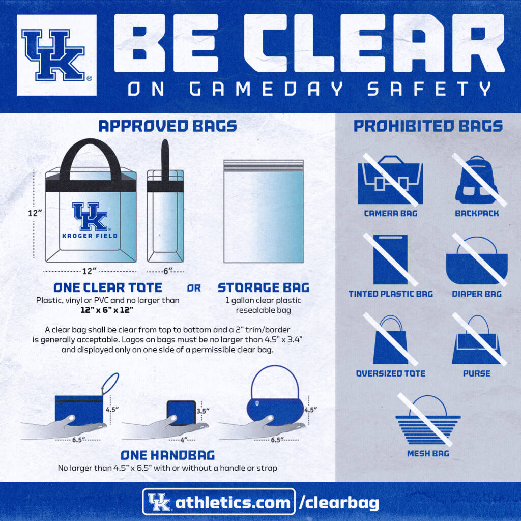 SEC implements clear bag policy for all football games