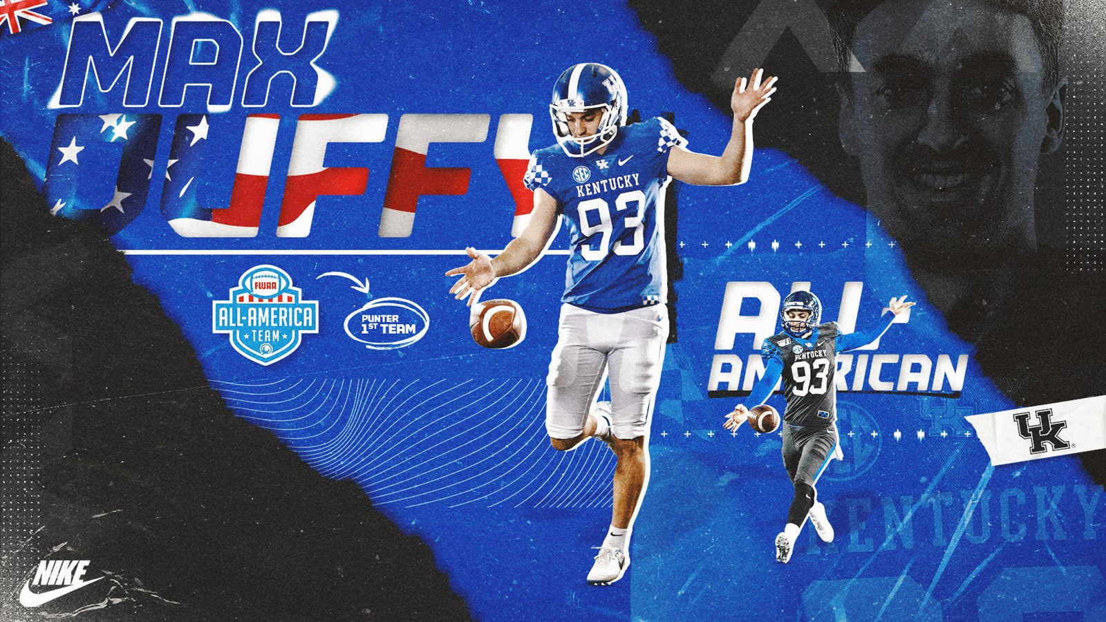 FWAA Names Max Duffy, Logan Stenberg to AllAmerica Teams UK Athletics