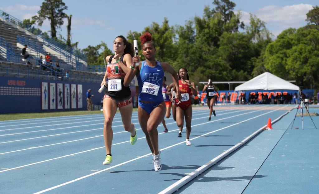 during the Pepsi Florida Relays on Saturday, April 3, 2021 at Percy Beard Track at James G. Pressly Stadium in Gainesville, Fla. / UAA Communications photo by Craig Haas