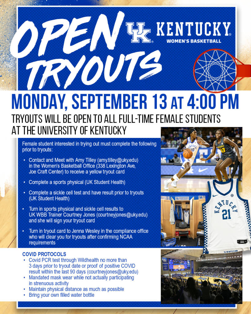 2021 WBB Open Tryouts UK Athletics