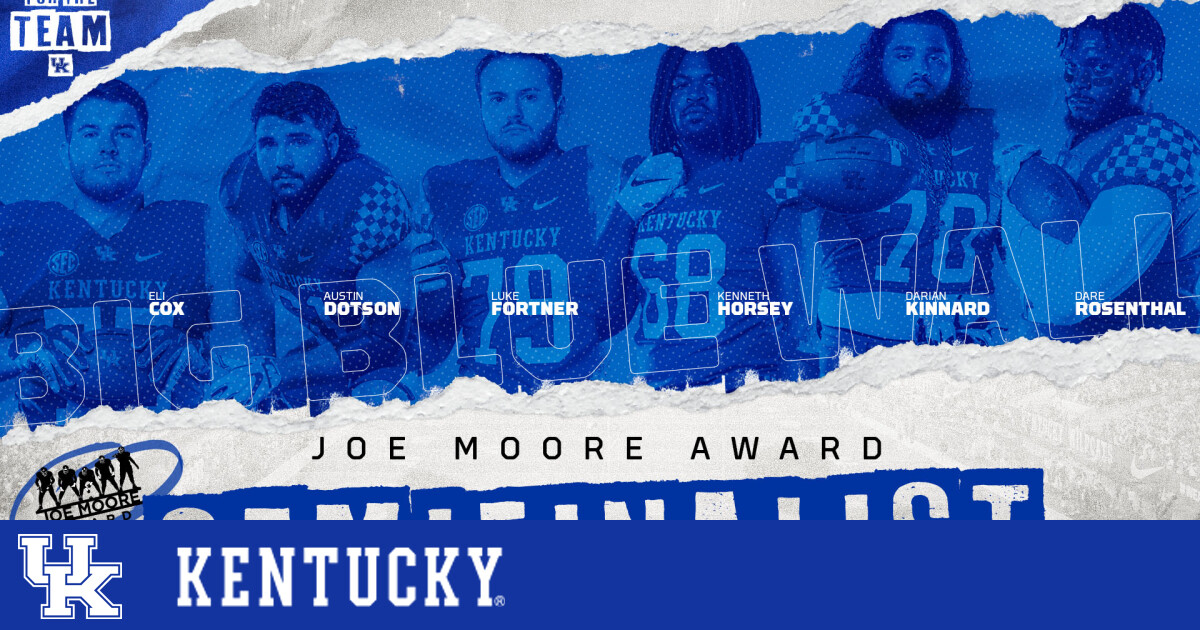 Kentucky Offensive Line Named Semifinalists for Joe Moore Award UK