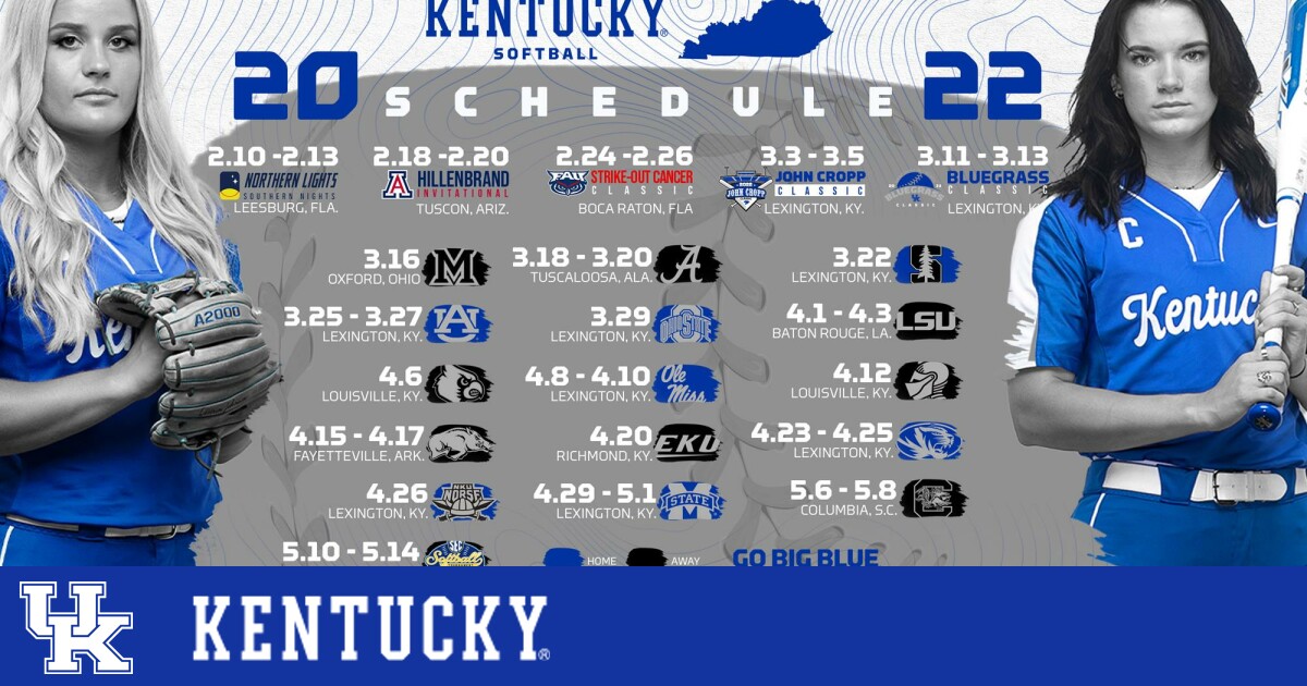 Kentucky Softball Announces Complete 2022 Schedule UK Athletics