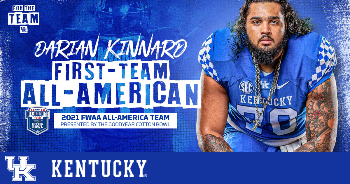 Darian Kinnard Earns FWAA First-Team All-America Honors – UK Athletics