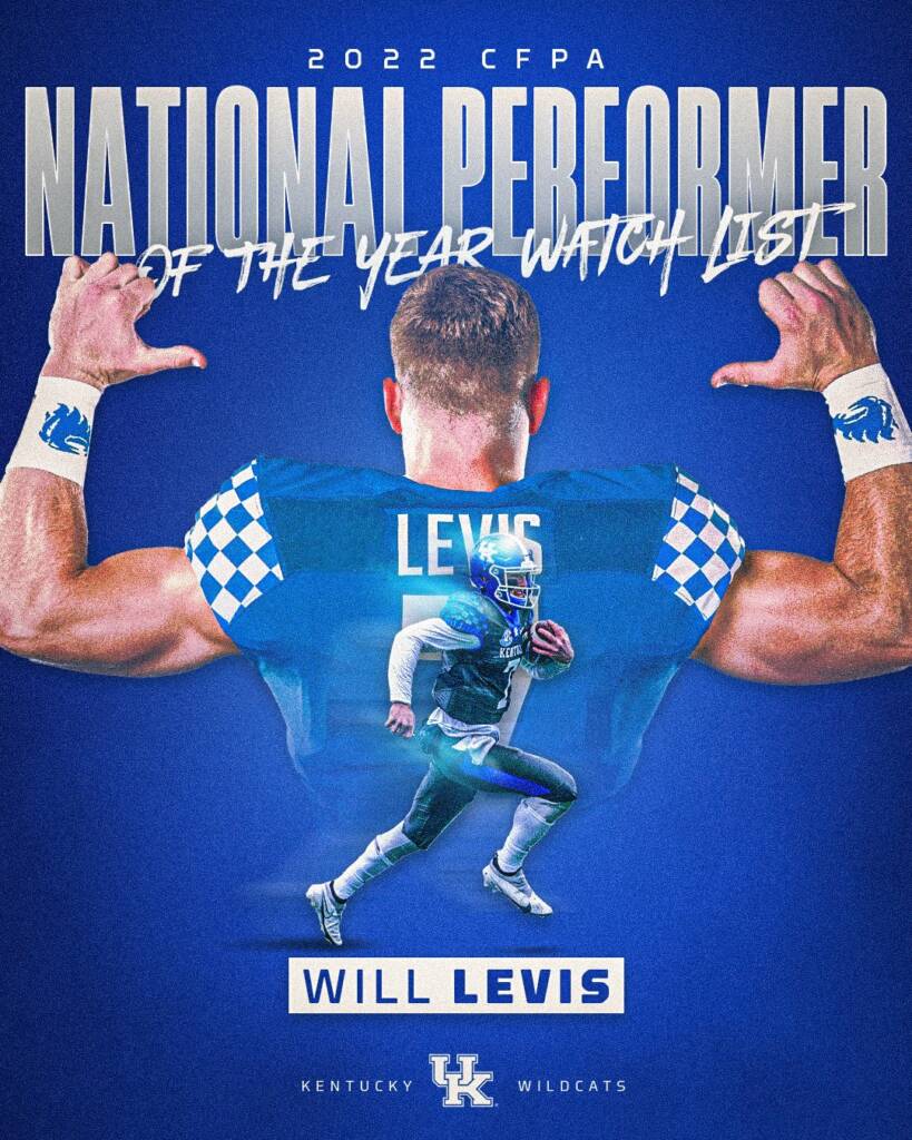 Will Levis Named to Manning Award, CFPA watch Lists – UK Athletics