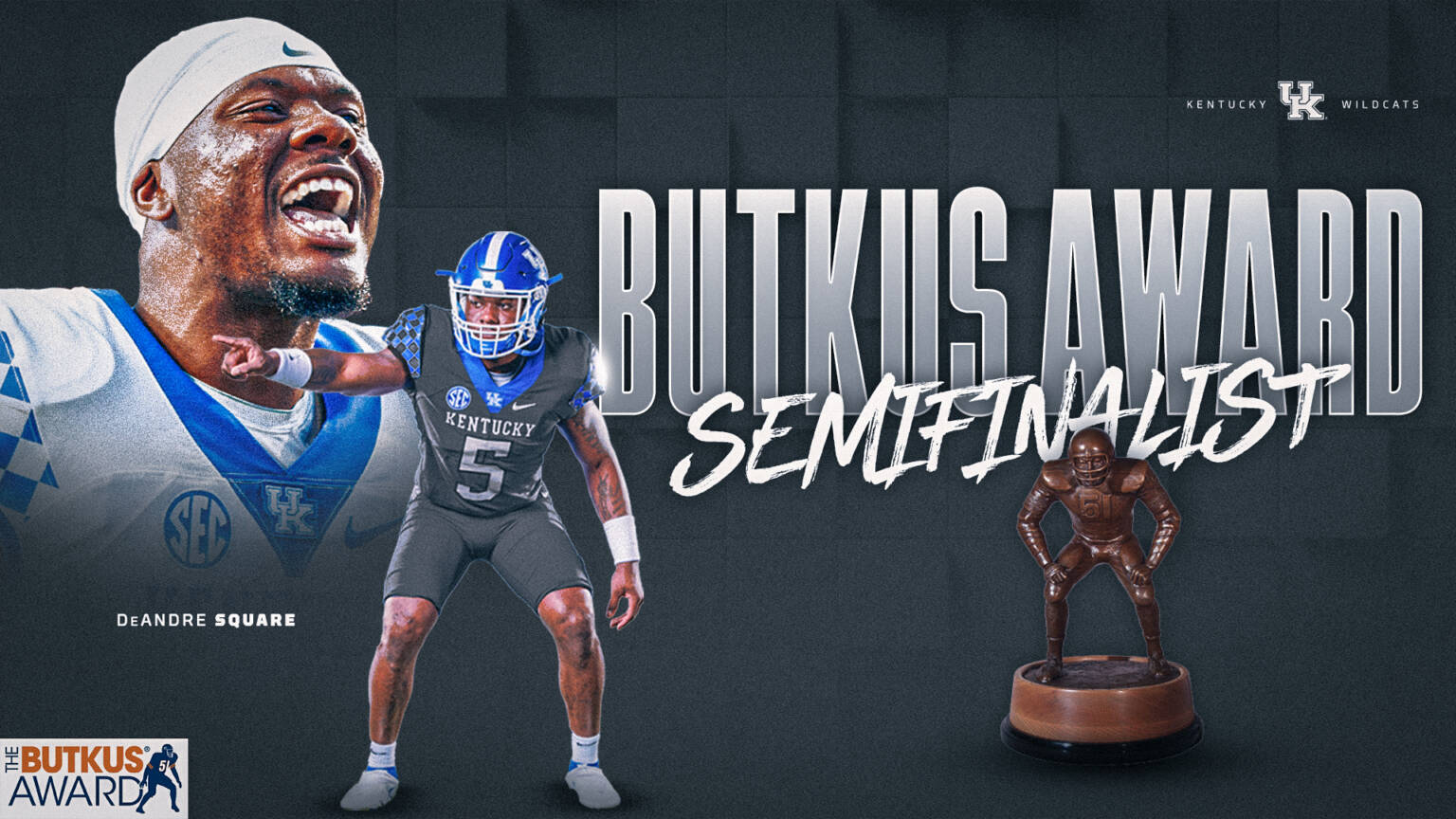 DeAndre Square Named Butkus Award Semifinalist UK Athletics