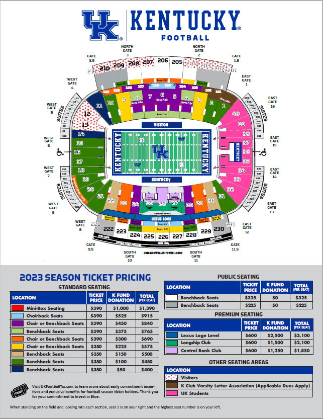 Football Season Tickets Seating Chart (2023) - UNI Athletics