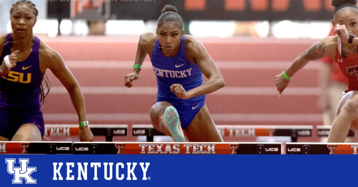 Masai Russell Breaks Collegiate Record in 60Meter Hurdles UK Athletics