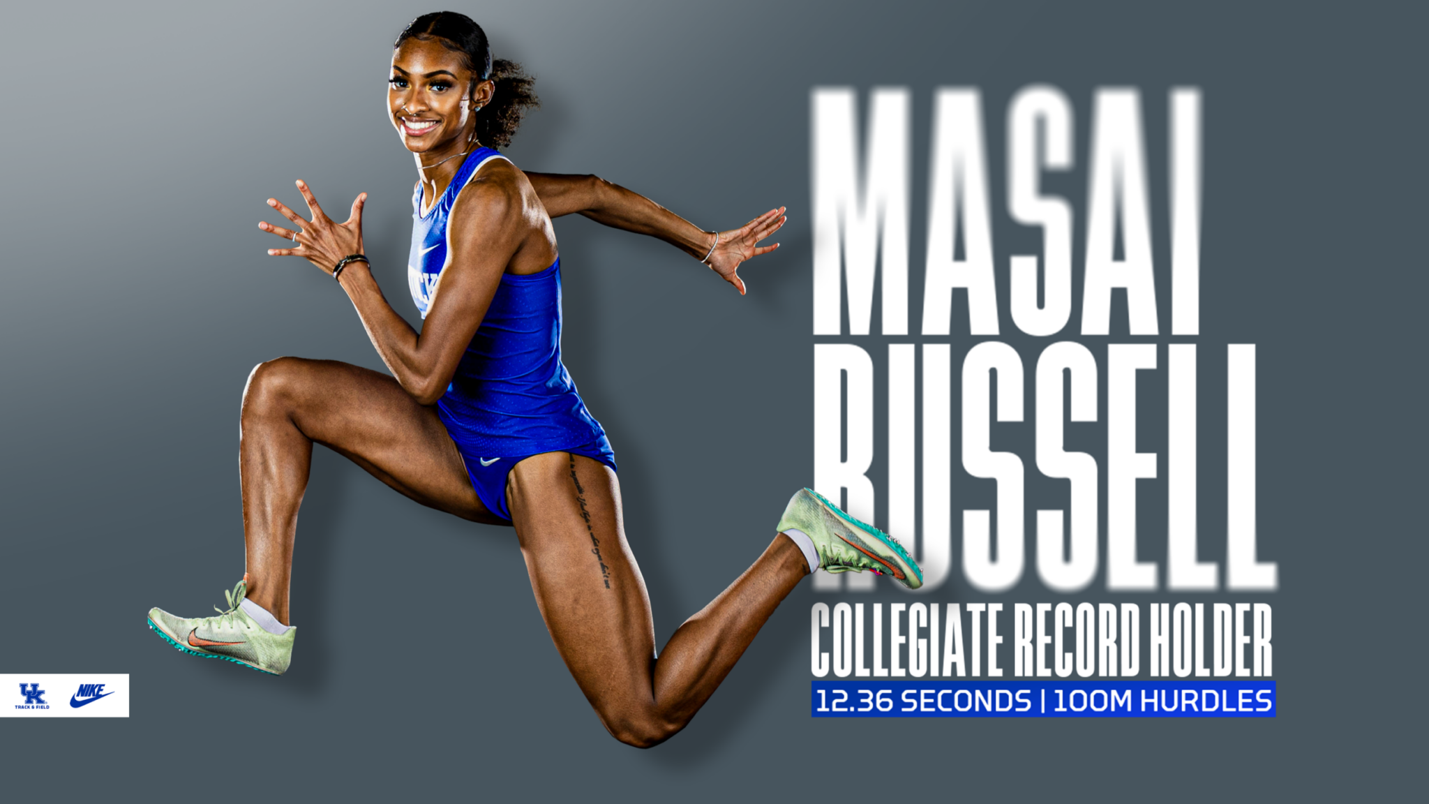 Masai Russell Breaks Collegiate Record In 100Meter Hurdles UK Athletics