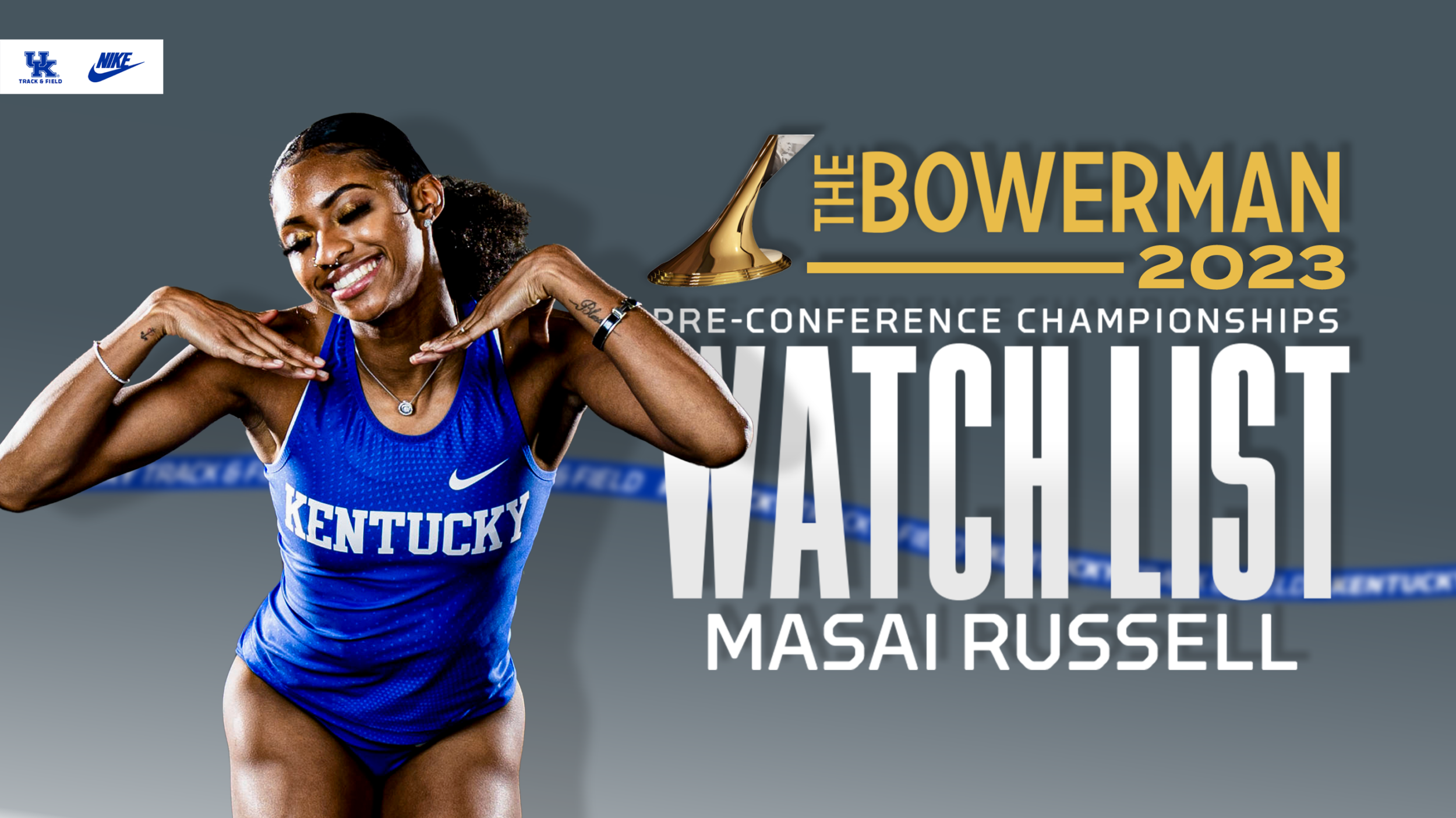 Masai Russell Remains on The Bowerman Watchlist UK Athletics