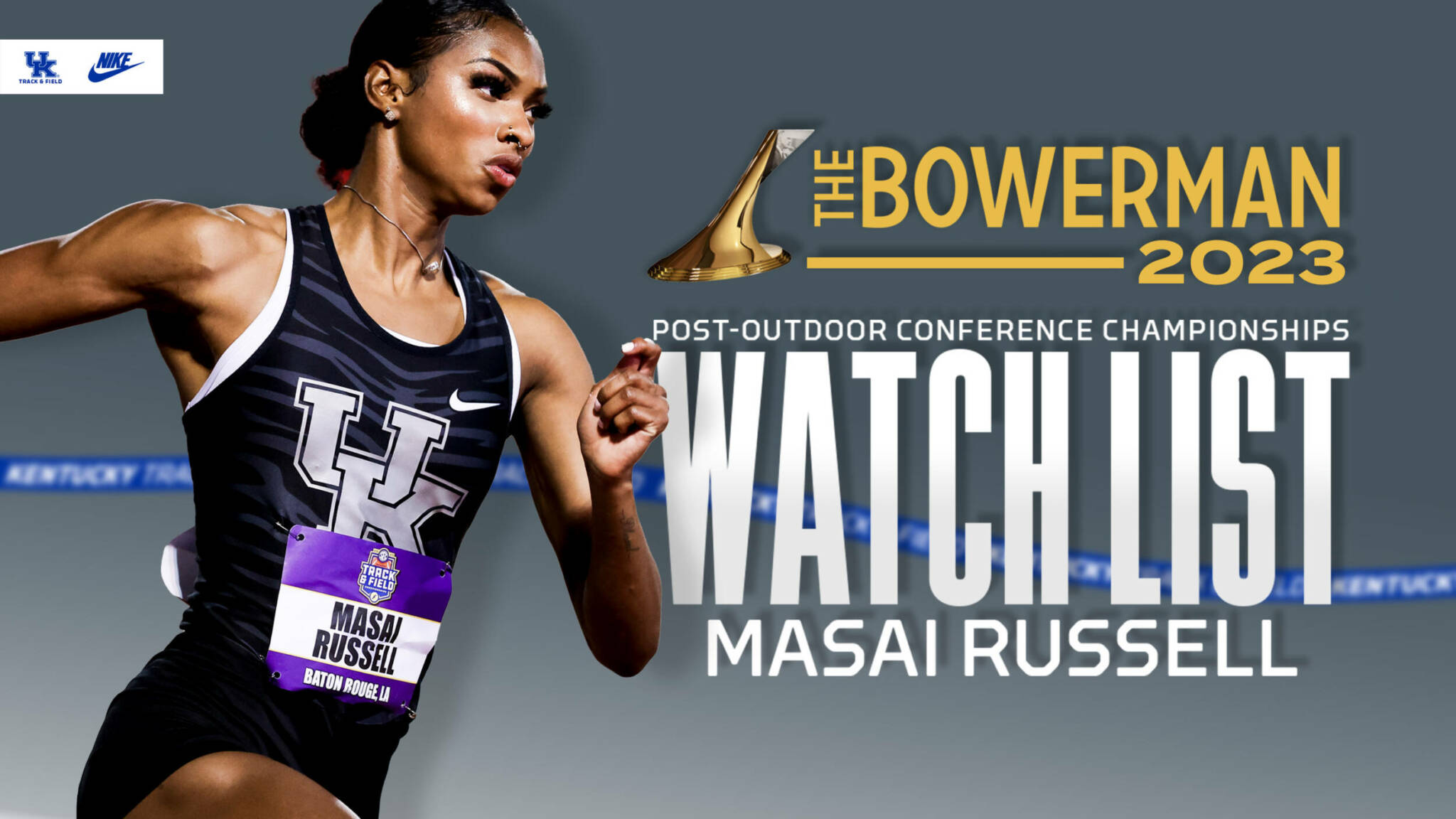 Masai Russell Remains on The Bowerman Watchlist UK Athletics