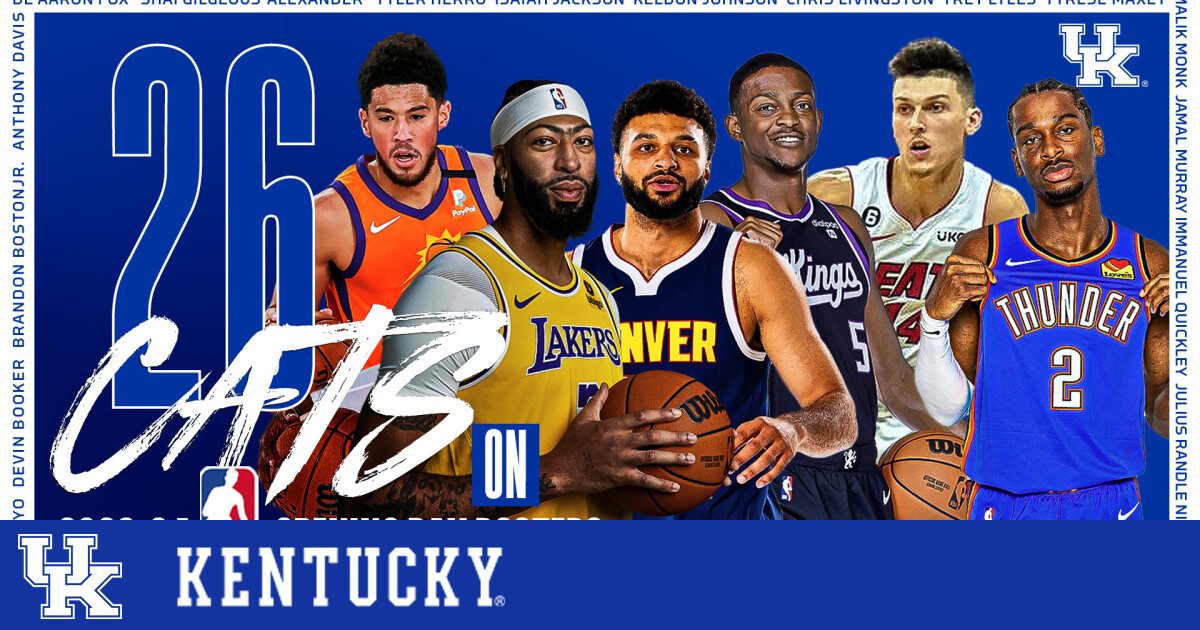 Kentucky Leads Nation with 26 Players on NBA OpeningDay Rosters