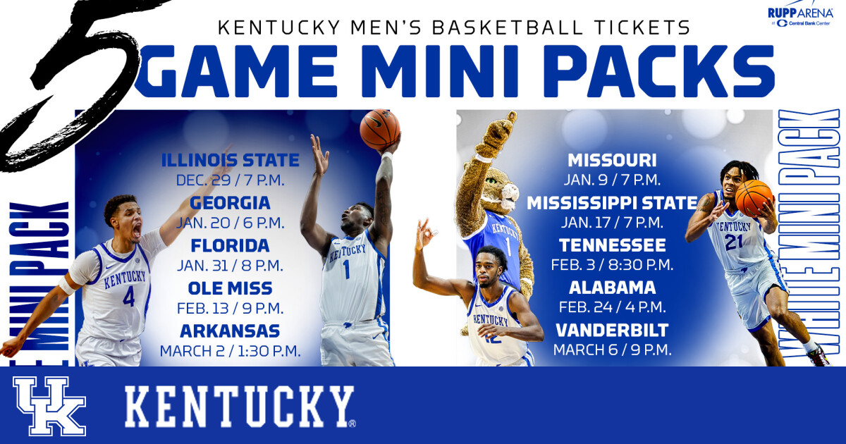 Get Your Mini Pack for the 202324 Kentucky Men’s Basketball Season Now