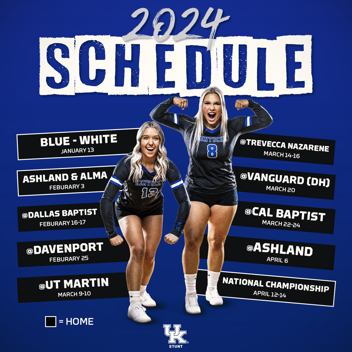 Kentucky STUNT Announces 2024 Schedule UK Athletics